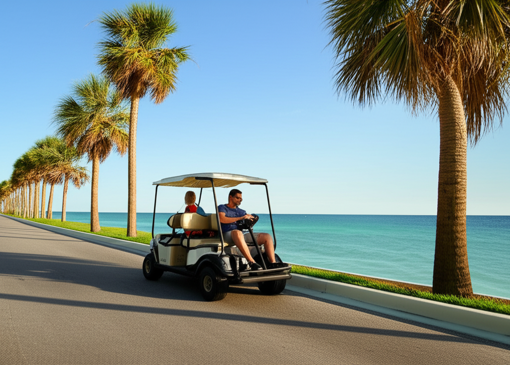 Golf carts in Orange Beach, Alabama