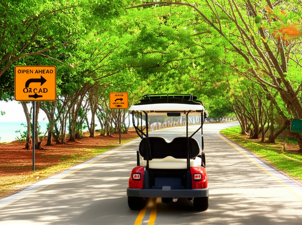 Where to drive golf carts